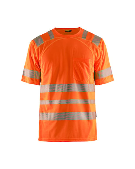 Blaklader 3490 Hi-Vis UV Anti-Odor Short Sleeve T-Shirt - Orange Hi-Vis - Trusted Gear Company LLC