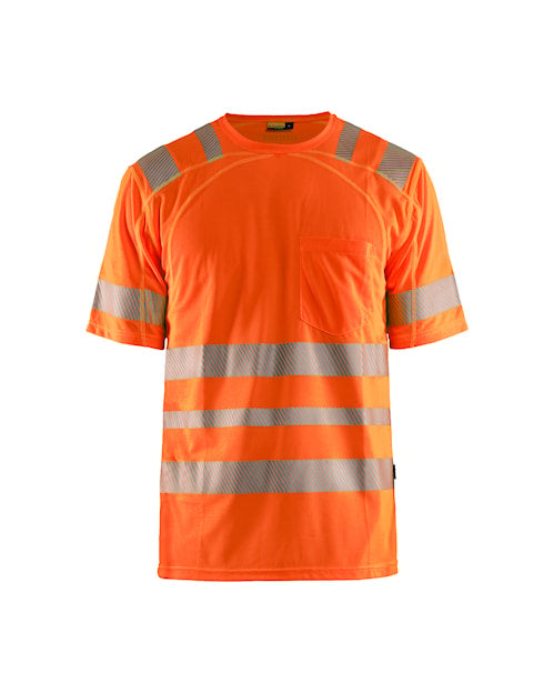 Blaklader 3490 Hi-Vis UV Anti-Odor Short Sleeve T-Shirt - Orange Hi-Vis - Trusted Gear Company LLC