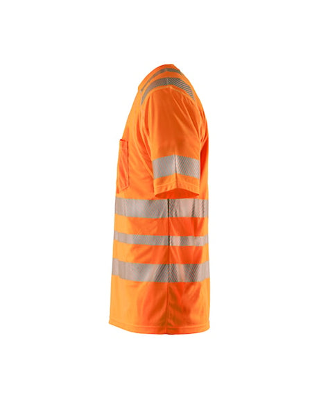 Blaklader 3490 Hi-Vis UV Anti-Odor Short Sleeve T-Shirt - Orange Hi-Vis - Trusted Gear Company LLC