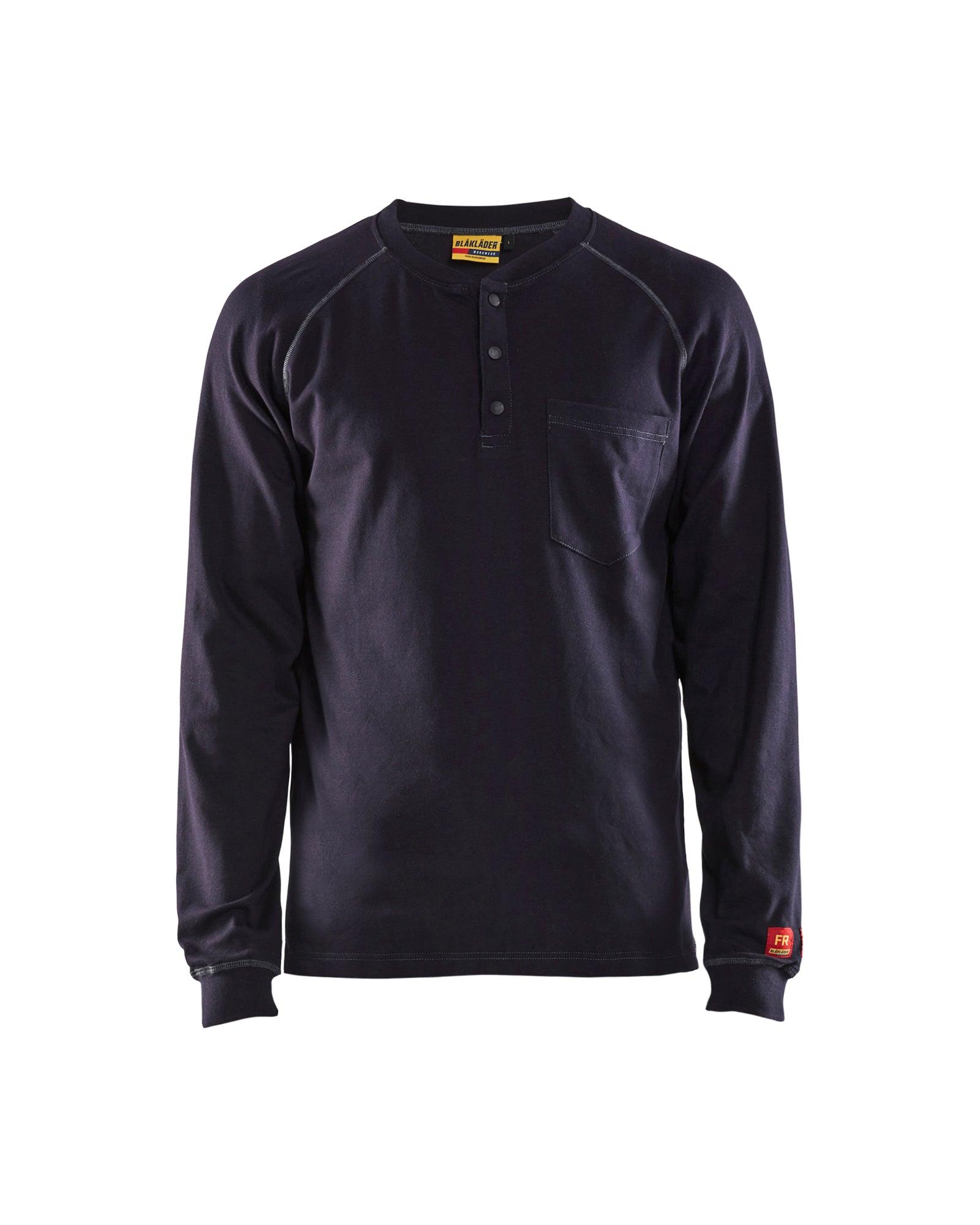 Blaklader 3491 Flame Resistant Henley - Navy Blue - Trusted Gear Company LLC