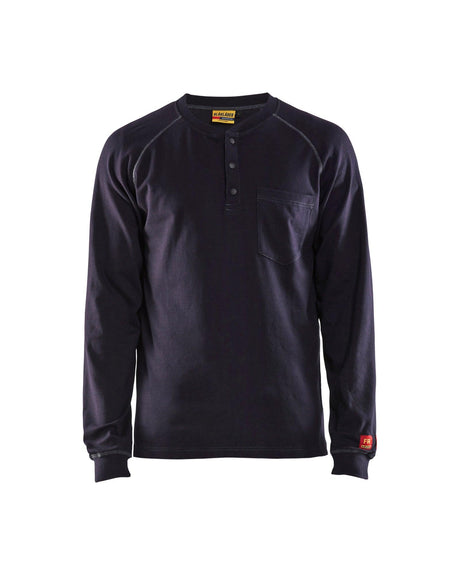 Blaklader 3491 Flame Resistant Henley - Navy Blue - Trusted Gear Company LLC