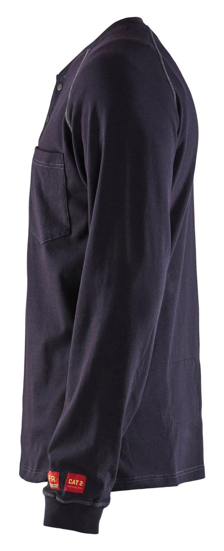 Blaklader 3491 Flame Resistant Henley - Navy Blue - Trusted Gear Company LLC