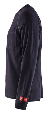 Blaklader 3493 Flame Resistant Long Sleeve T-Shirt - Navy Blue - Trusted Gear Company LLC