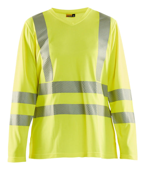 Blaklader 3497 Women's Hi-Vis UV Anti-Odor Long Sleeve T-Shirt - Yellow Hi-Vis - Trusted Gear Company LLC