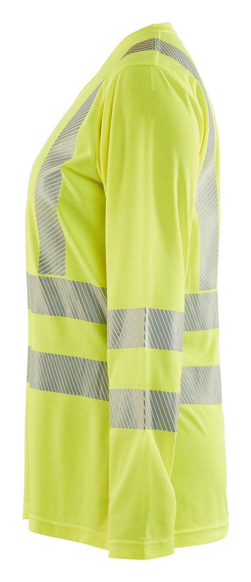 Blaklader 3497 Women's Hi-Vis UV Anti-Odor Long Sleeve T-Shirt - Yellow Hi-Vis - Trusted Gear Company LLC