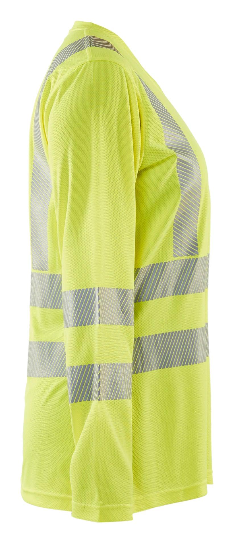 Blaklader 3497 Women's Hi-Vis UV Anti-Odor Long Sleeve T-Shirt - Yellow Hi-Vis - Trusted Gear Company LLC