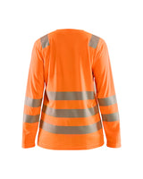 Blaklader 3497 Women's Hi-Vis UV Anti-Odor Long Sleeve T-Shirt - Orange Hi-Vis - Trusted Gear Company LLC
