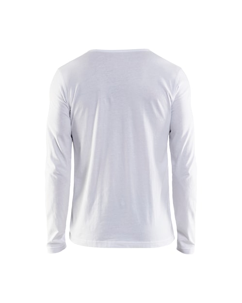 Blaklader 3557 Long Sleeve T-Shirt with Blaklader Logo - White - Trusted Gear Company LLC