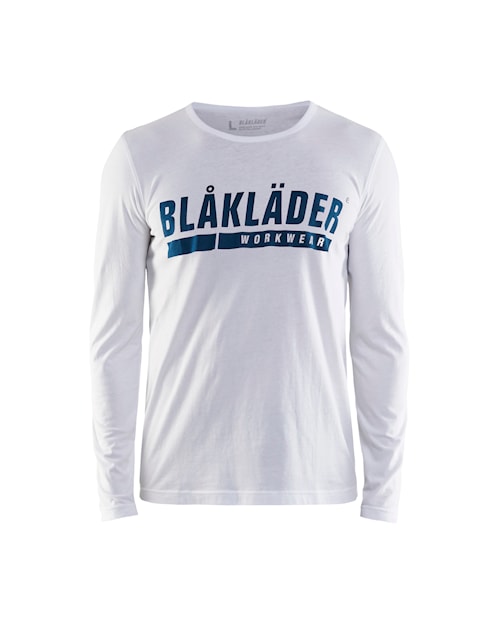 Blaklader 3557 Long Sleeve T-Shirt with Blaklader Logo - White - Trusted Gear Company LLC