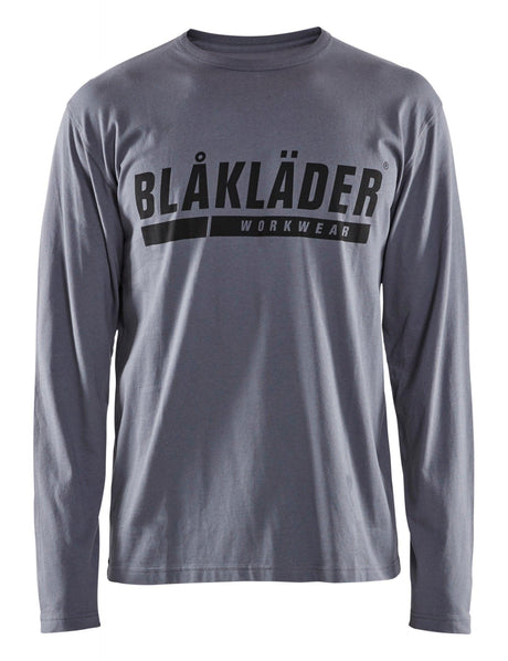 Blaklader 3557 Long Sleeve T-Shirt with Blaklader Logo - Grey - Trusted Gear Company LLC
