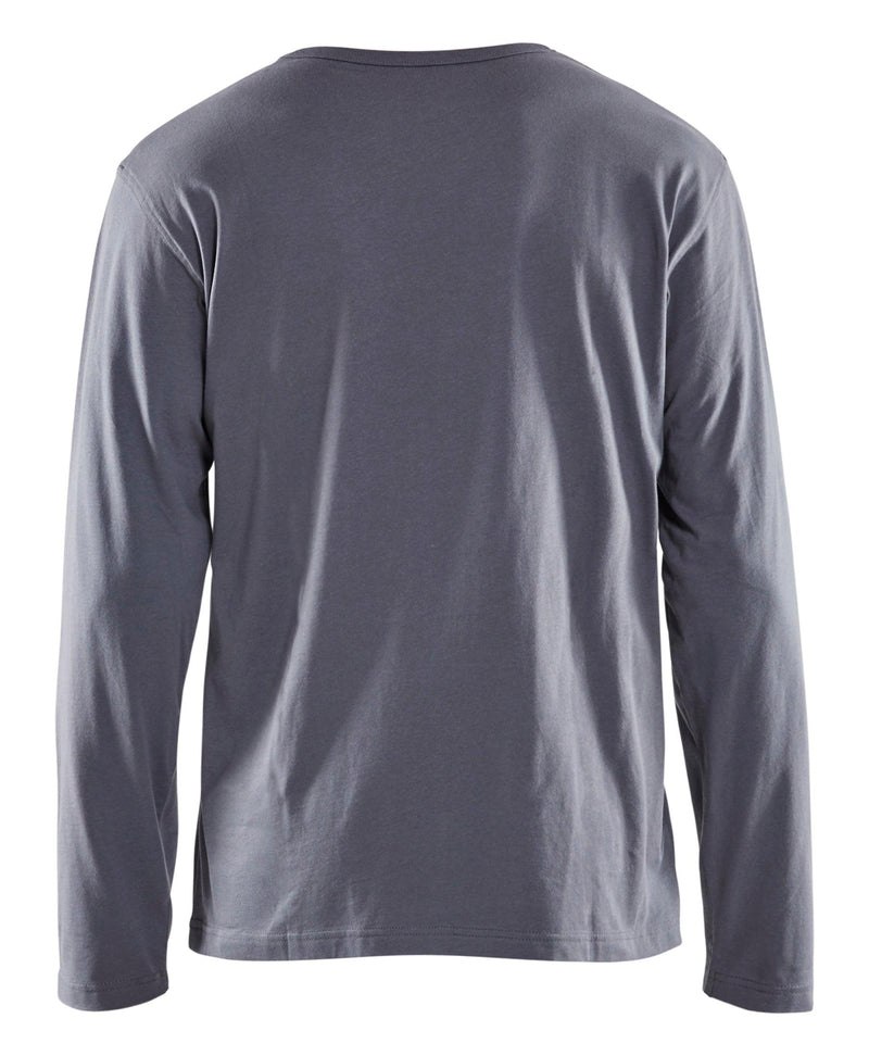 Blaklader 3557 Long Sleeve T-Shirt with Blaklader Logo - Grey - Trusted Gear Company LLC