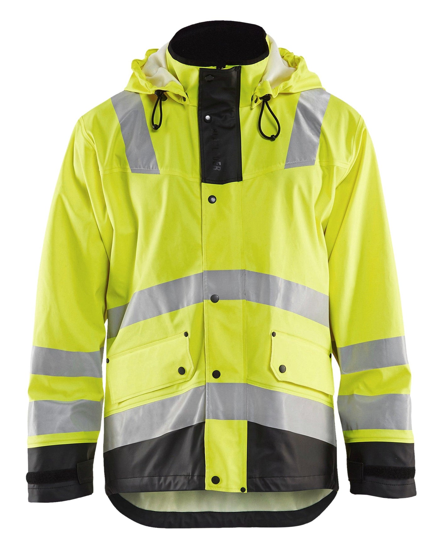 Blaklader 4312 Hi-Vis Waterproof Rain Jacket - Yellow Hi-Vis/Black - Trusted Gear Company LLC