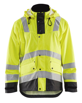 Blaklader 4312 Hi-Vis Waterproof Rain Jacket - Yellow Hi-Vis/Black - Trusted Gear Company LLC