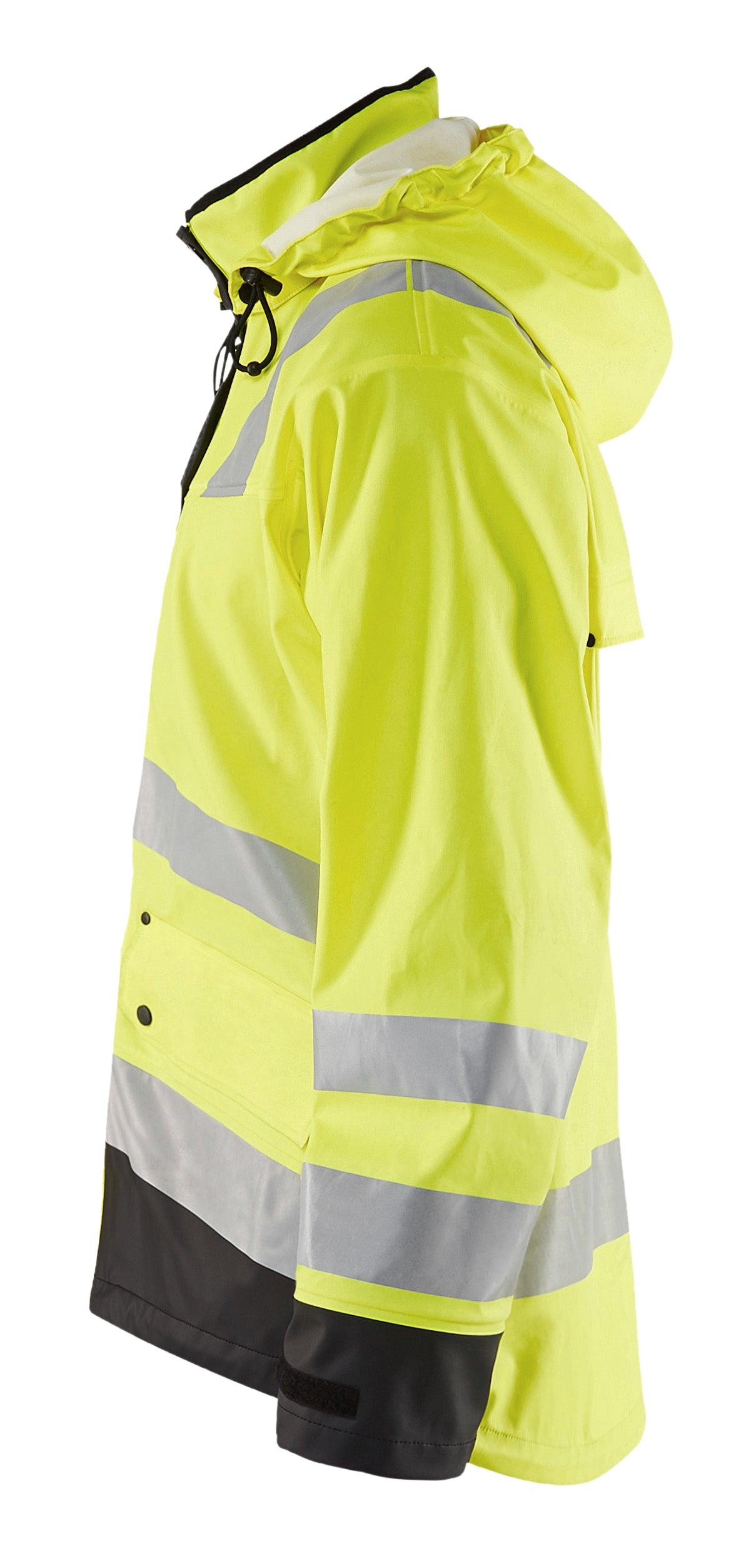 Blaklader 4312 Hi-Vis Waterproof Rain Jacket - Yellow Hi-Vis/Black - Trusted Gear Company LLC