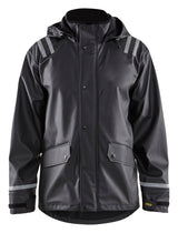 Blaklader 4317 Waterproof Rain Jacket with Reflective Details - Black - Trusted Gear Company LLC
