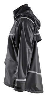 Blaklader 4317 Waterproof Rain Jacket with Reflective Details - Black - Trusted Gear Company LLC