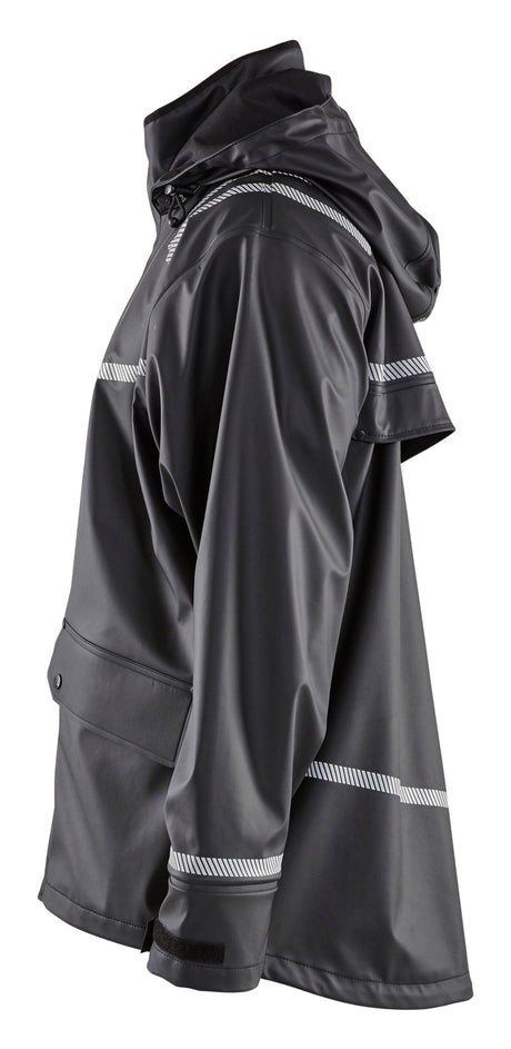 Blaklader 4317 Waterproof Rain Jacket with Reflective Details - Black - Trusted Gear Company LLC