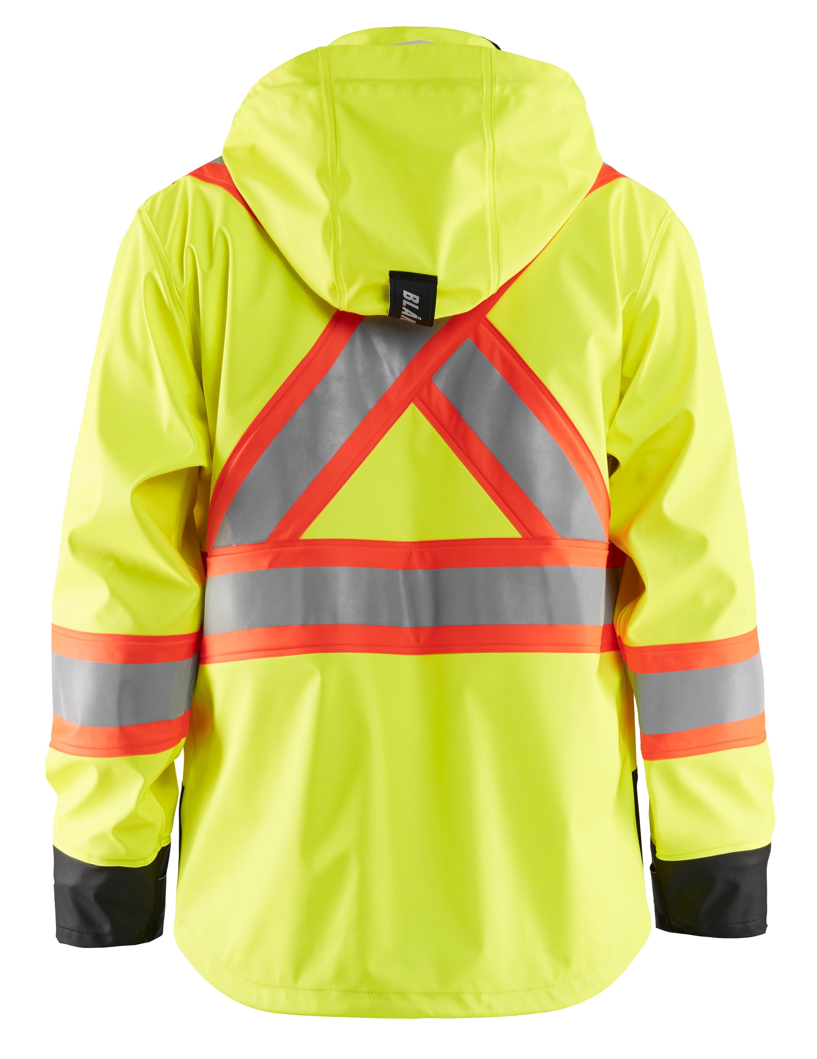 Blaklader 4319 Hi-Vis Waterproof Rain Jacket - Yellow Hi-Vis/Black - Trusted Gear Company LLC