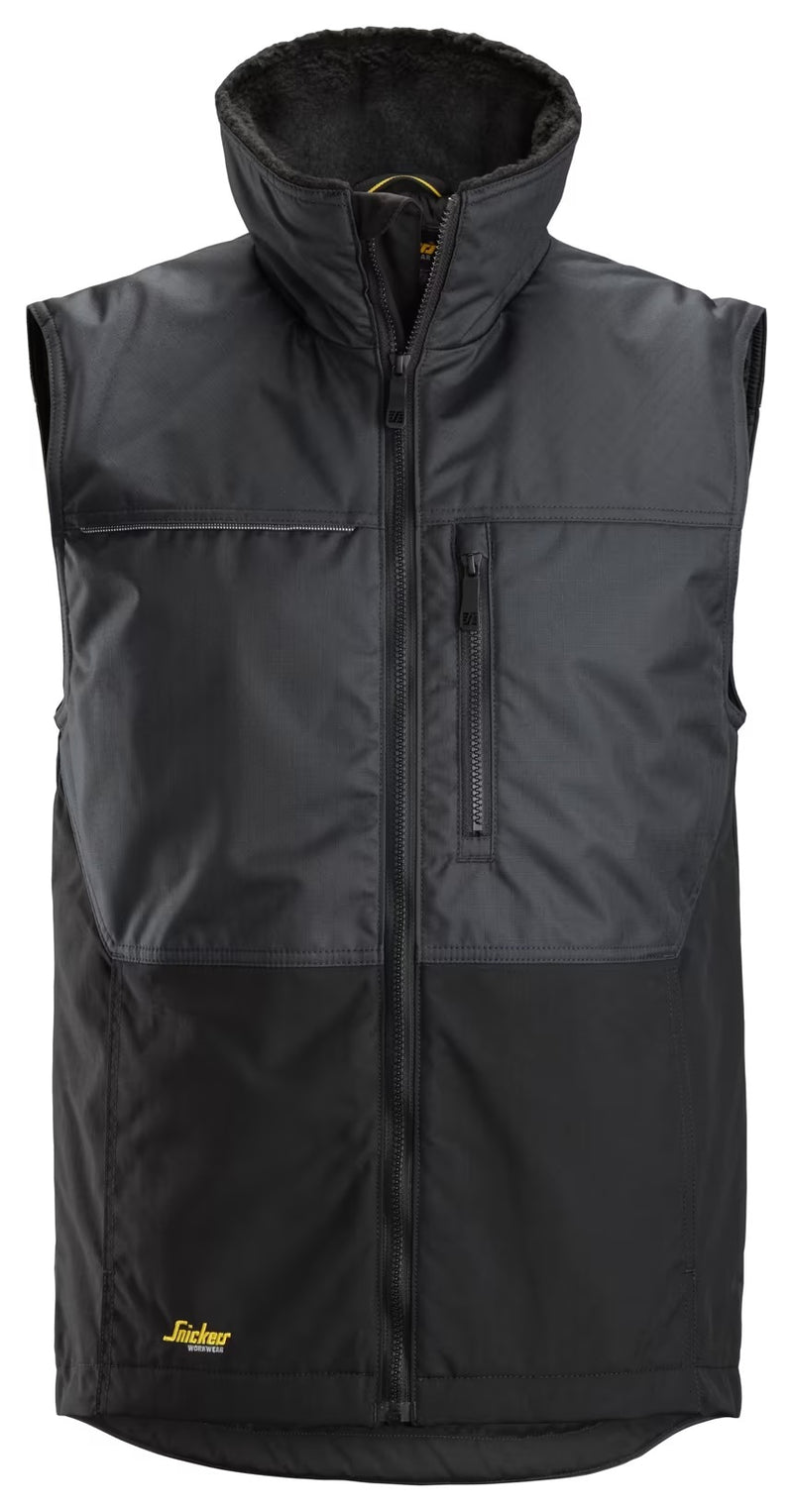 Snickers Workwear 4548 AllroundWork Winter Vest - Steel Grey/Black