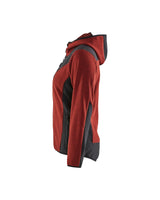 Blaklader 4741 Women's Knitted Fleece Jacket - Burned Red/Black
