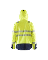 Blaklader 4786 Multinorm FR Waterproof  Hi-Vis Shell Jacket - Yellow Hi-Vis/Navy