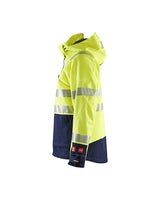 Blaklader 4786 Multinorm FR Waterproof  Hi-Vis Shell Jacket - Yellow Hi-Vis/Navy