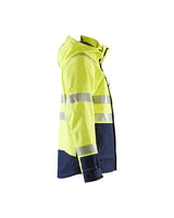 Blaklader 4786 Multinorm FR Waterproof  Hi-Vis Shell Jacket - Yellow Hi-Vis/Navy