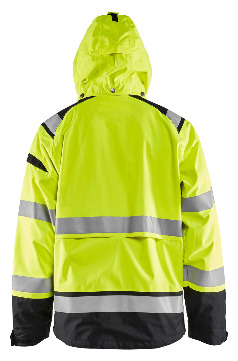 Blaklader 4787 Hi-Vis Premium Waterproof Shell Jacket - Yellow Hi-Vis/Black - Trusted Gear Company LLC
