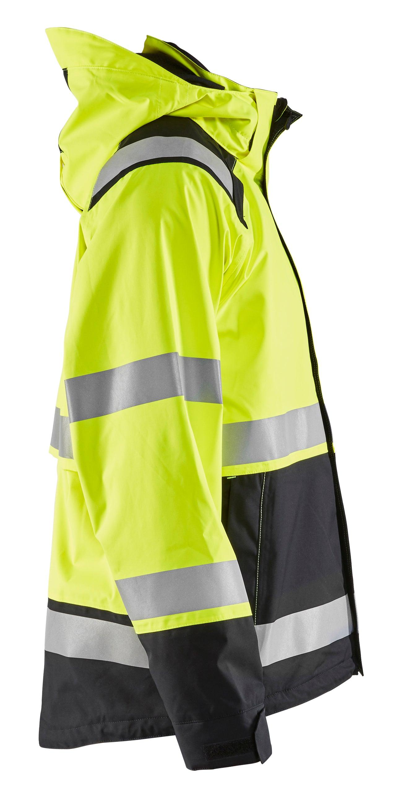 Blaklader 4787 Hi-Vis Premium Waterproof Shell Jacket - Yellow Hi-Vis/Black - Trusted Gear Company LLC