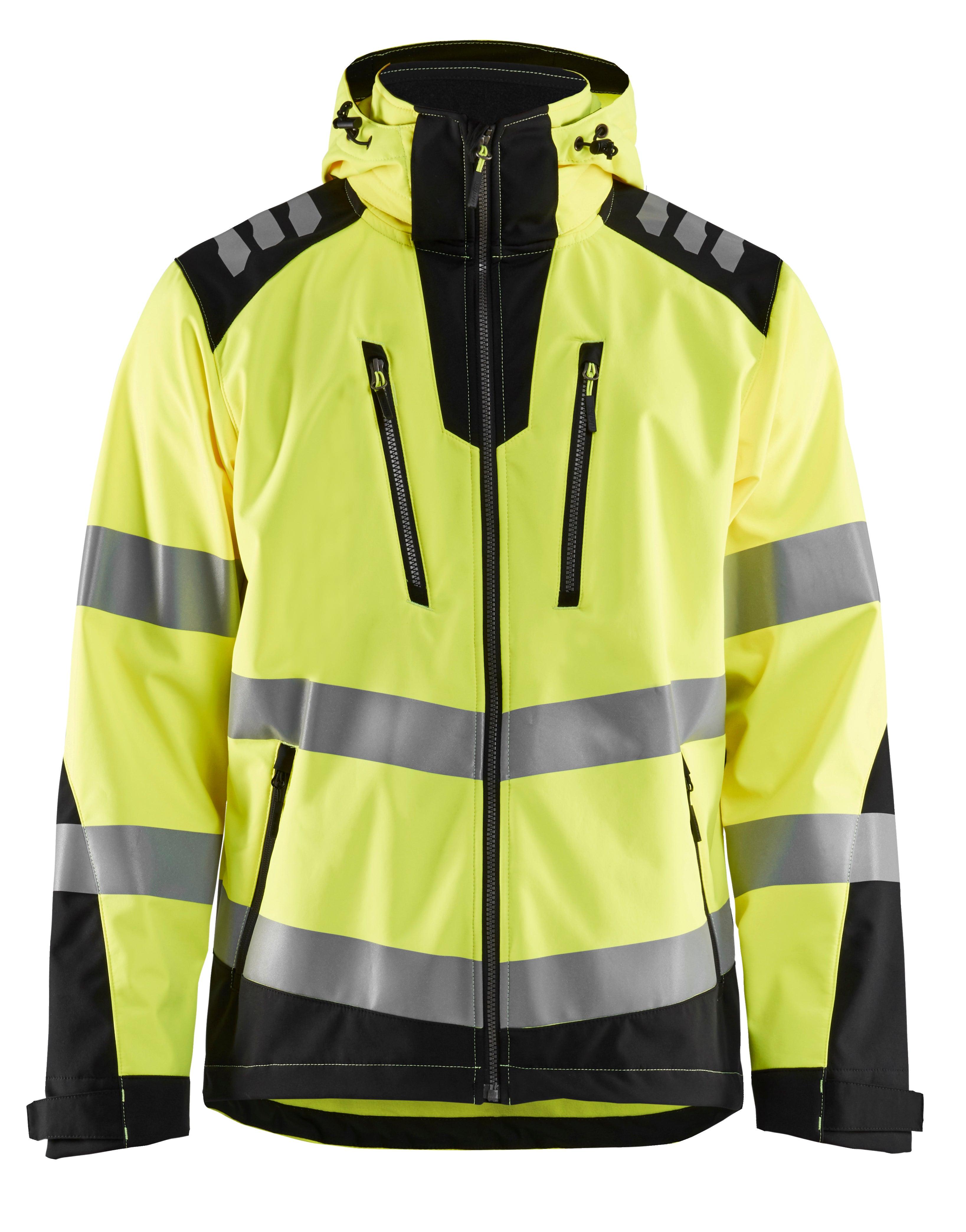 Blaklader 4788 Hi-Vis Water-Resistant Softshell Jacket - Yellow Hi-Vis/Black - Trusted Gear Company LLC