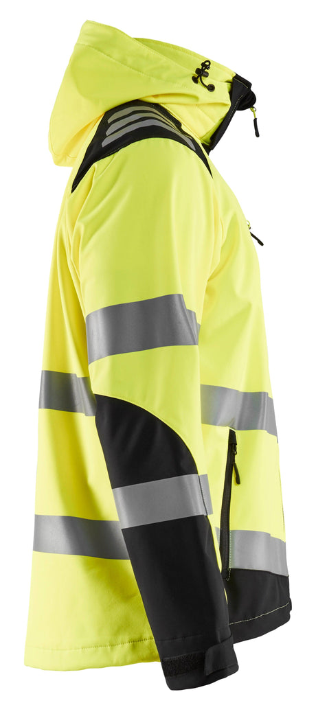 Blaklader 4788 Hi-Vis Water-Resistant Softshell Jacket - Yellow Hi-Vis/Black - Trusted Gear Company LLC