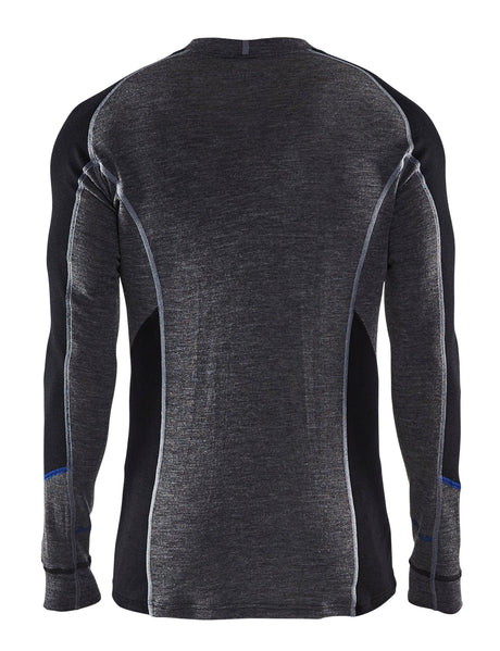 Blaklader 4897 "Warm" Merino Base Layer Top - Grey/Black - Trusted Gear Company LLC