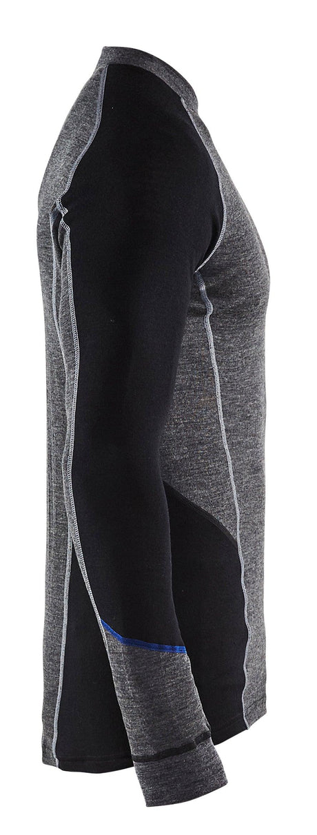 Blaklader 4897 "Warm" Merino Base Layer Top - Grey/Black - Trusted Gear Company LLC