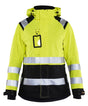 Blaklader 4904 Women's Hi-Vis Waterproof Premium Shell Jacket - Yellow Hi-Vis/Black - Trusted Gear Company LLC