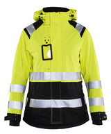Blaklader 4968 Women's Hi-Vis Waterproof Premium Shell Jacket - Yellow Hi-Vis/Black - Trusted Gear Company LLC