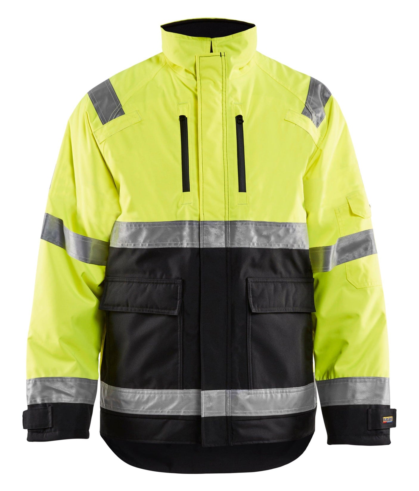 Blaklader 4927 Hi-Vis Waterproof Winter Lined Jacket - Yellow Hi-Vis/Black - Trusted Gear Company LLC