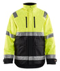 Blaklader 4927 Hi-Vis Waterproof Winter Lined Jacket - Yellow Hi-Vis/Black - Trusted Gear Company LLC