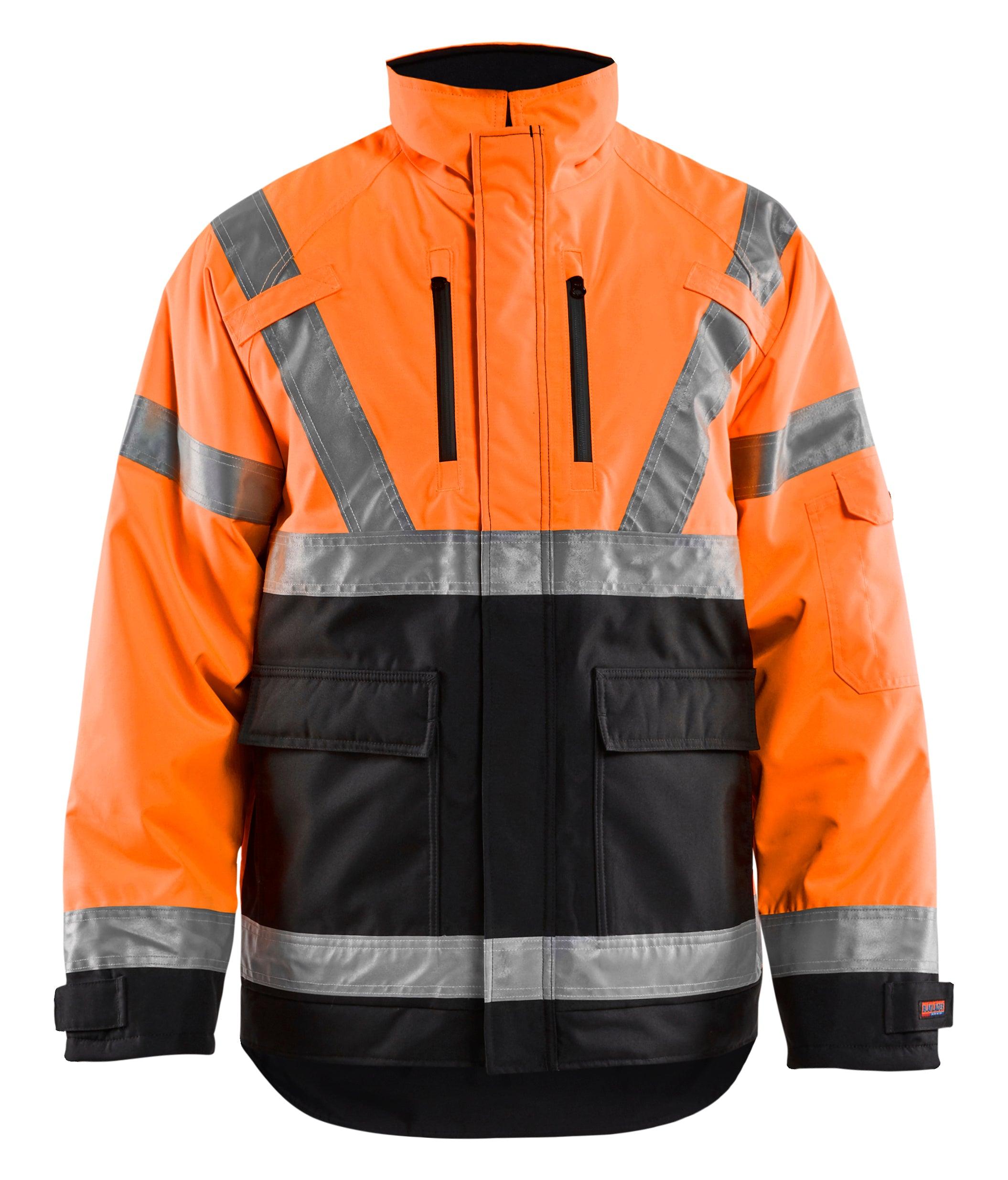 Hi-Viz Waterproof Winter Jacket: Blaklader 4927 ANSI Class