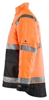 Blaklader 4927 Hi-Vis Waterproof Winter Lined Jacket - Orange Hi-Vis/Black - Trusted Gear Company LLC