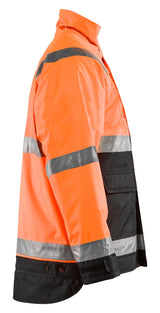 Blaklader 4927 Hi-Vis Waterproof Winter Lined Jacket - Orange Hi-Vis/Black - Trusted Gear Company LLC