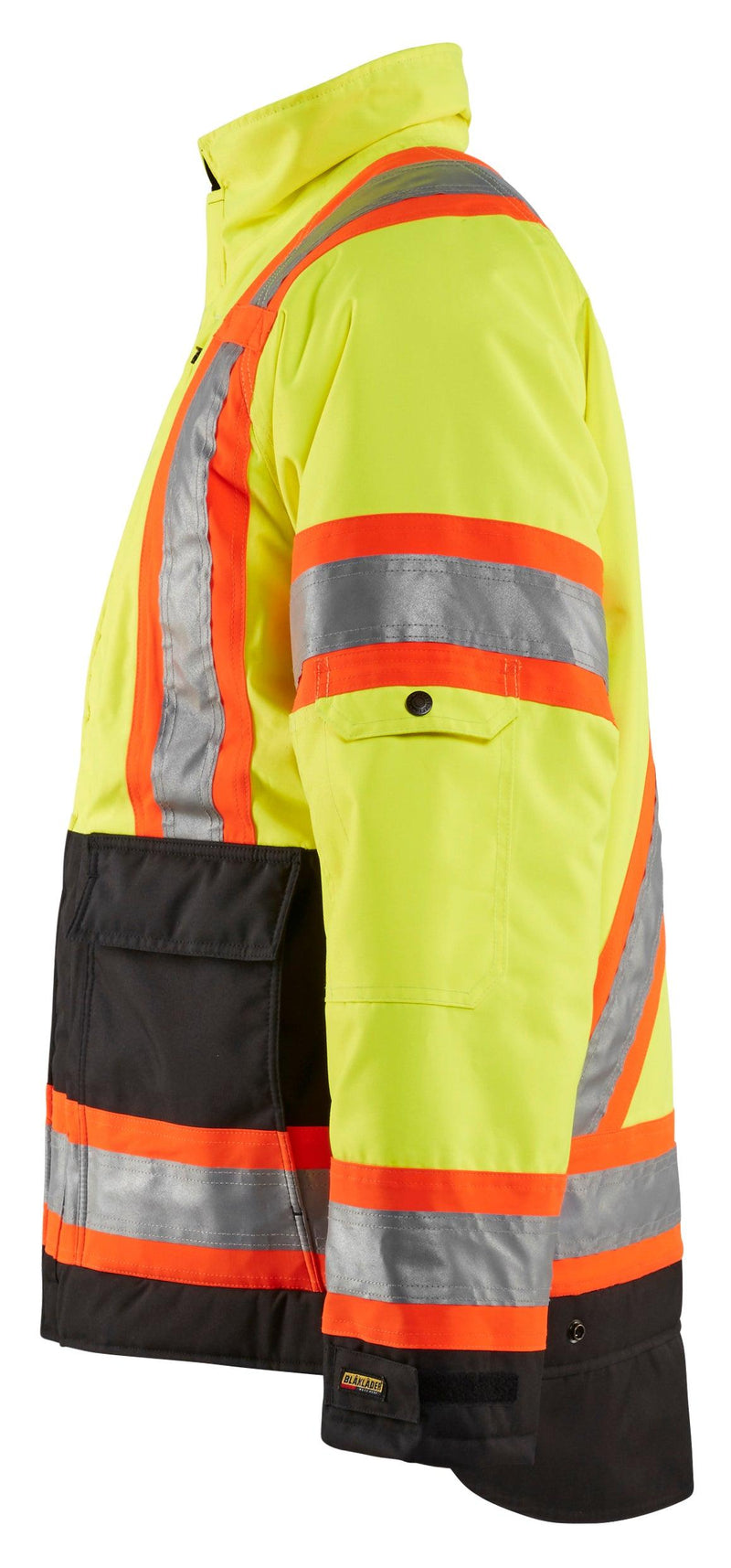 Blaklader 4928 Hi-Vis Waterproof Winter Lined Jacket - Yellow Hi-Vis/Black - Trusted Gear Company LLC