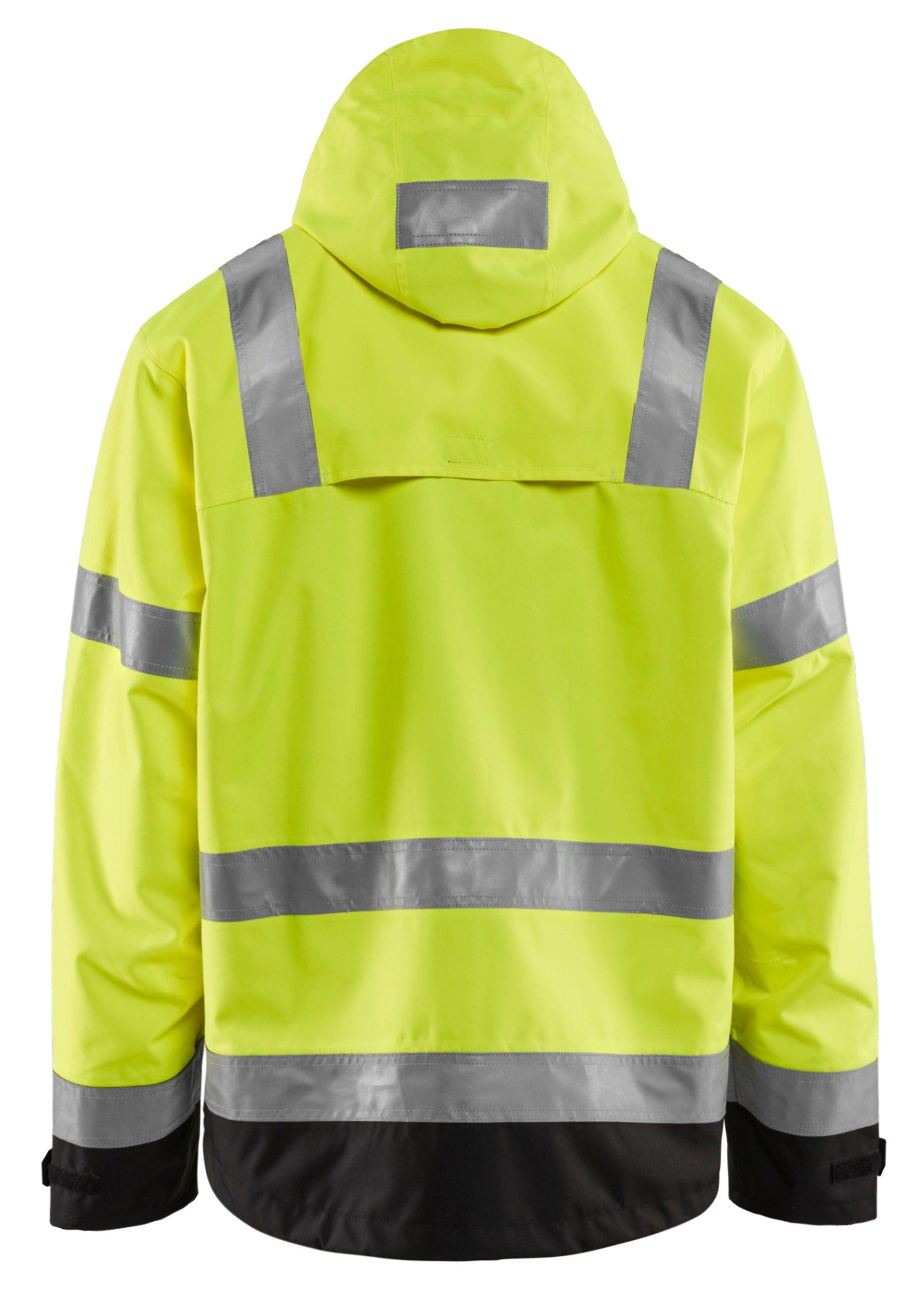 Blaklader 4937 Hi-Vis Waterproof Shell Jacket - Yellow Hi-Vis/Black - Trusted Gear Company LLC
