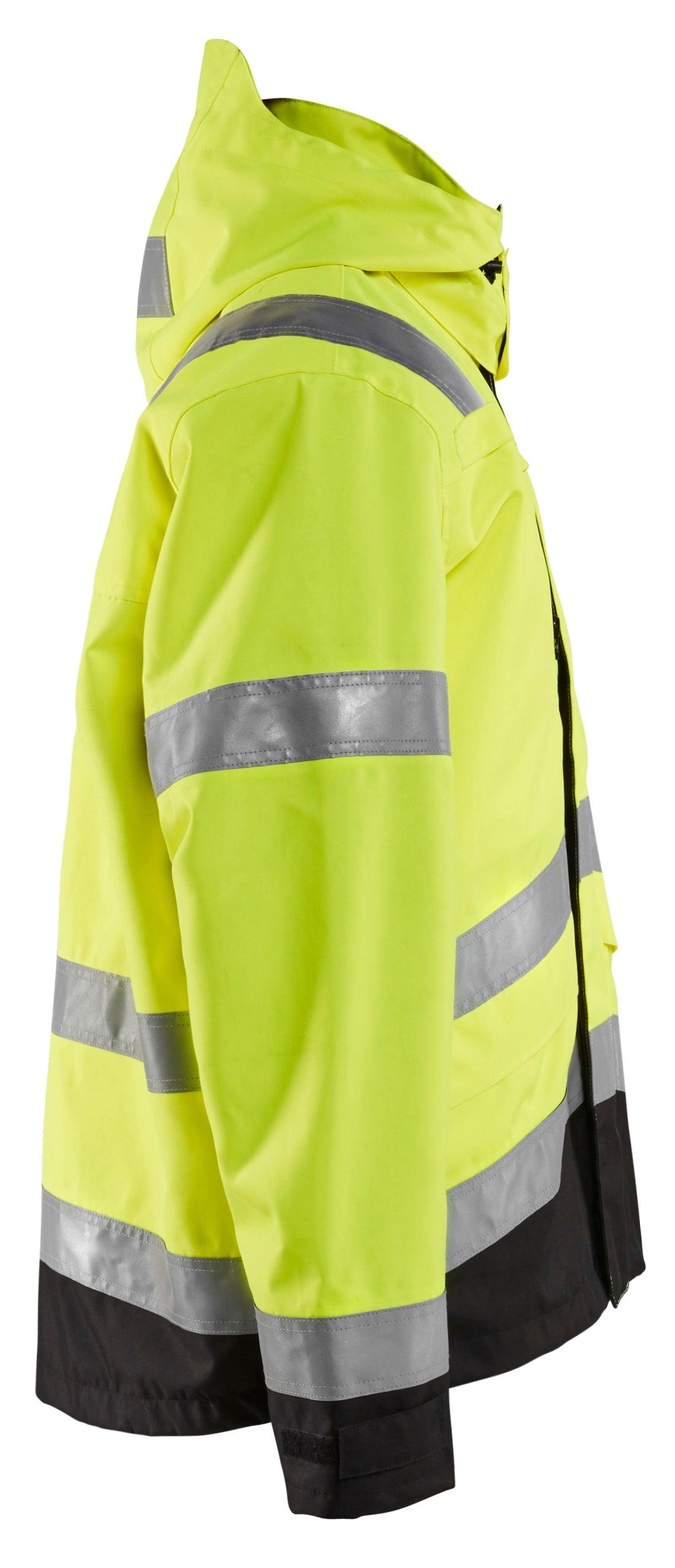 Blaklader 4937 Hi-Vis Waterproof Shell Jacket - Yellow Hi-Vis/Black - Trusted Gear Company LLC