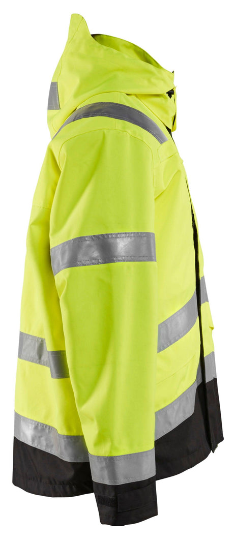 Blaklader 4937 Hi-Vis Waterproof Shell Jacket - Yellow Hi-Vis/Black - Trusted Gear Company LLC