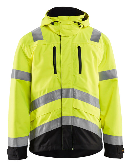 Blaklader 4937 Hi-Vis Waterproof Shell Jacket - Yellow Hi-Vis/Black - Trusted Gear Company LLC