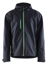 Blaklader 4939 Hooded Water-Resistant Pro Softshell - Dark Navy/Green - Trusted Gear Company LLC