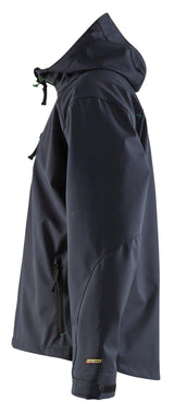 Blaklader 4939 Hooded Water-Resistant Pro Softshell - Dark Navy/Green - Trusted Gear Company LLC