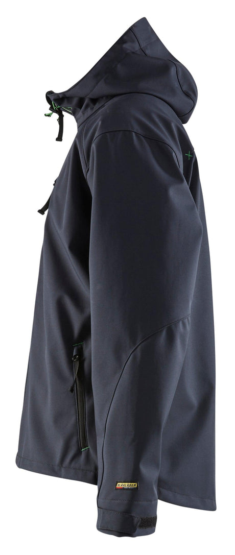 Blaklader 4939 Hooded Water-Resistant Pro Softshell - Dark Navy/Green - Trusted Gear Company LLC