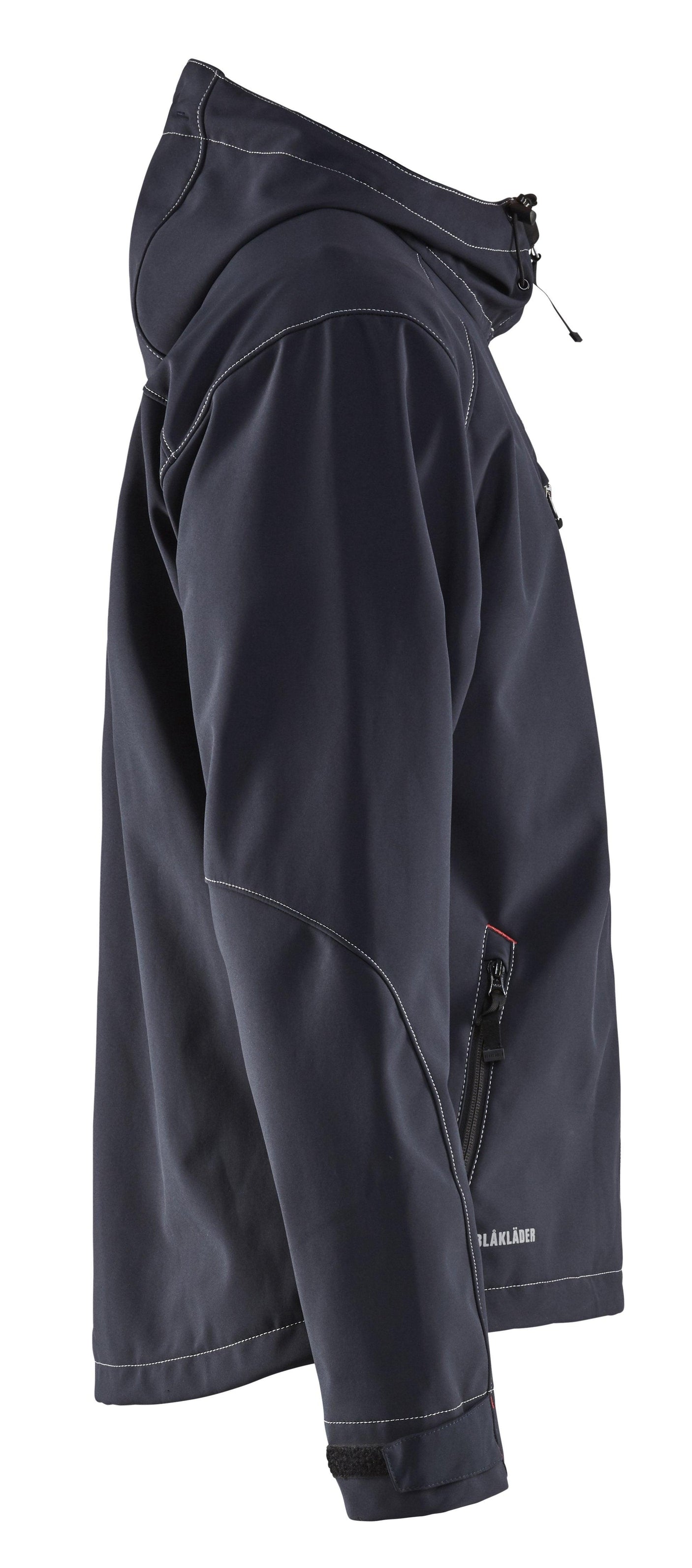 Blaklader 4939 Hooded Water-Resistant Pro Softshell - Dark Navy/Red - Trusted Gear Company LLC