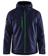 Blaklader 4939 Hooded Water-Resistant Pro Softshell - Navy Blue/Green - Trusted Gear Company LLC